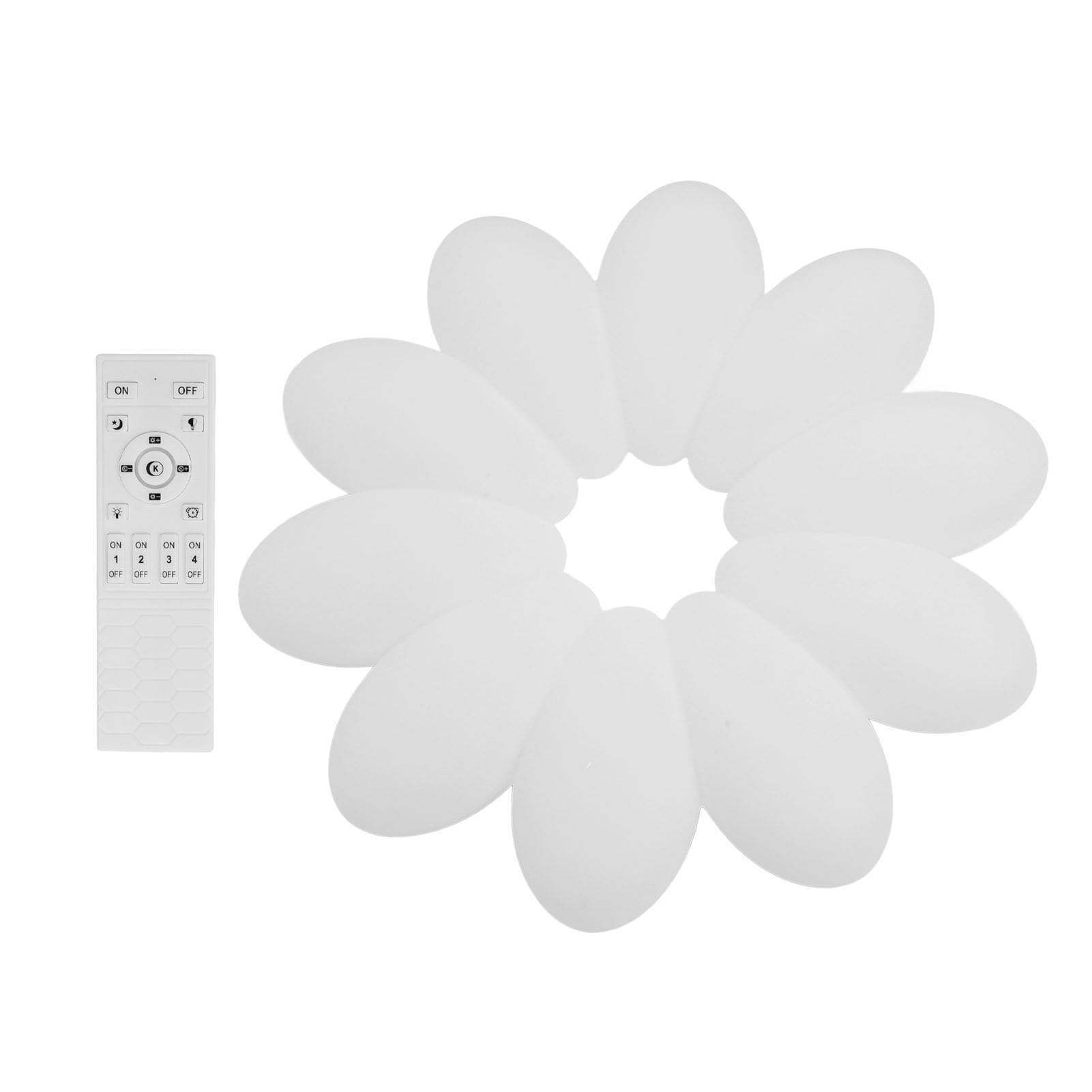 Generic Sufitowa LED do Montażu Podtynkowego, Nowoczesny Design, możliwość Przyciemniania, z Pilotem do Salonu, Sypialni, Ciepłe Białe i Neutralne światło