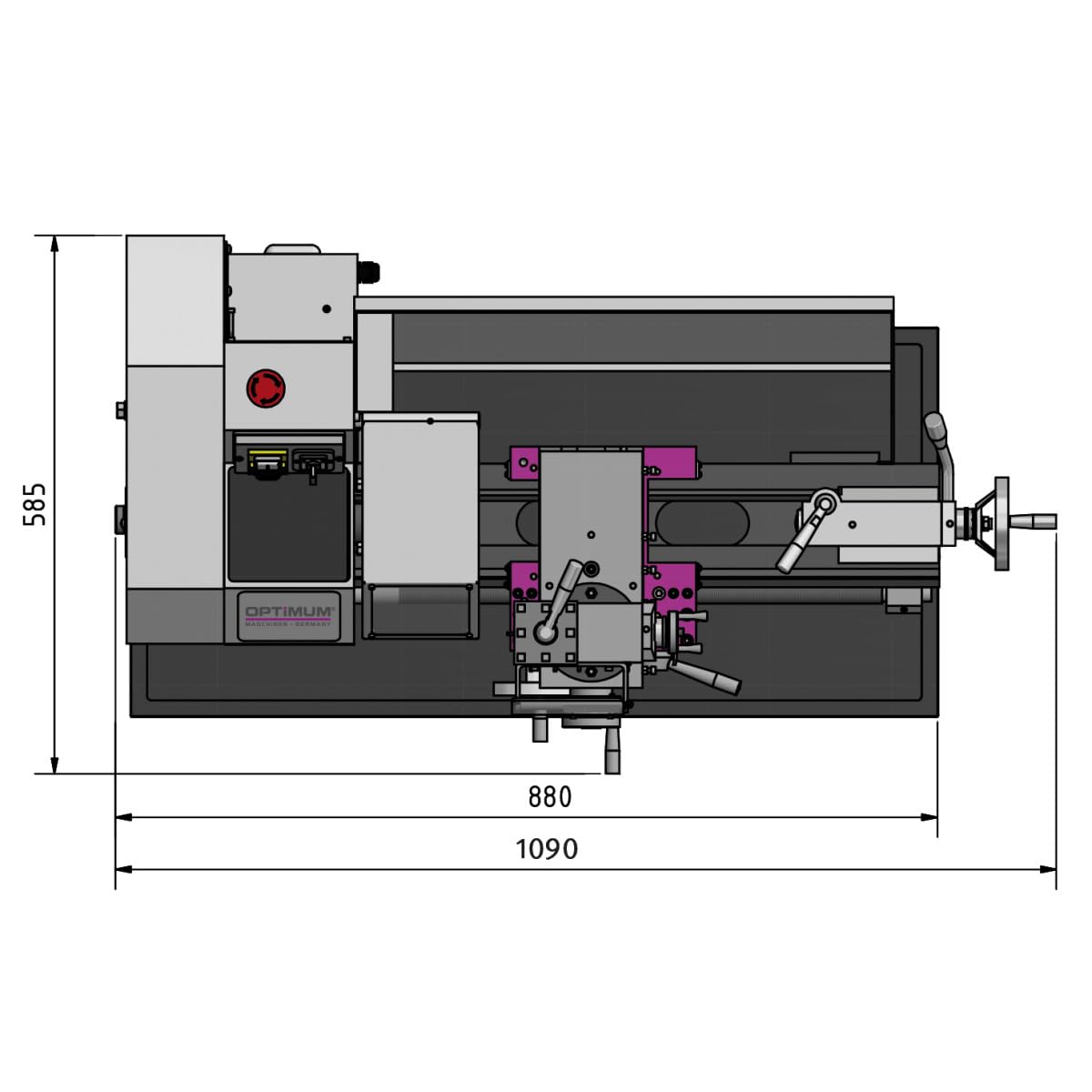 Torno completamente equipado TU 2304