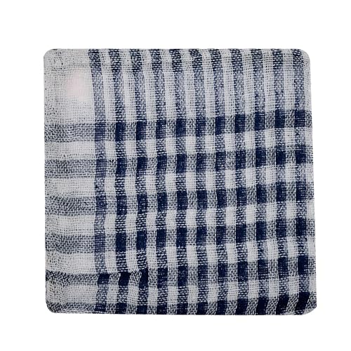 Image of Kuber Industries Pack of 48 Cotton Cloth for Cleaning | Duster Cloth for Home Cleaning | Wiping Cloth for Kitchen | Kitchen Napkins | Blue