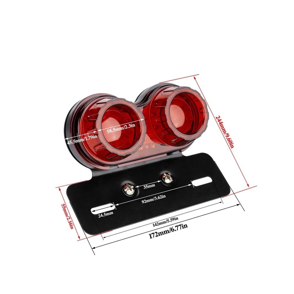 Luce Freno Moto Lampada Di Coda A LED Universale Per Moto Lampada Di Segnalazione A LED Super Luminosa Per Indicatori Direzione Per Motociclette Per Accessori Moto