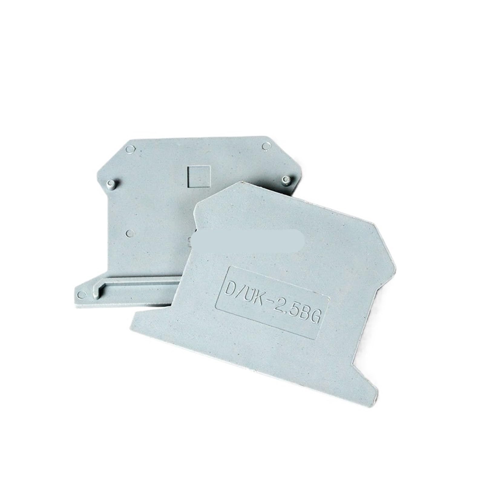 Accesorios de bloque de terminales D-2.5 UK1.5 y 2.5, cubiertas protectoras para riel DIN 2