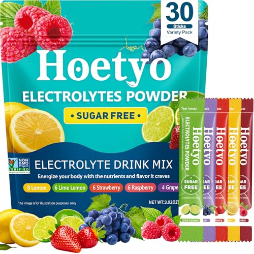 Electrolytes Powder Packets - Sugar Free Electrolyte Powder Drink...