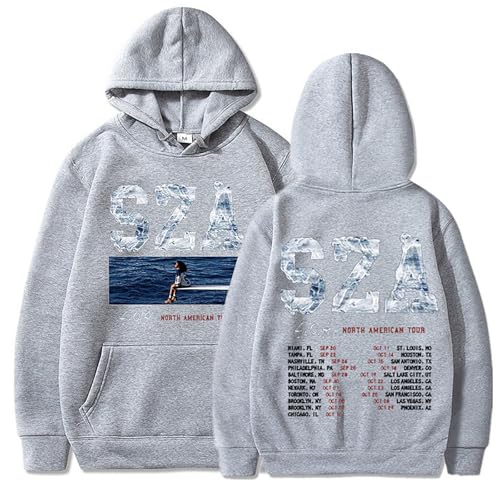 Hoodie SZA SOS Good Days revivez les vibrations du concert avec ce sweat gris M