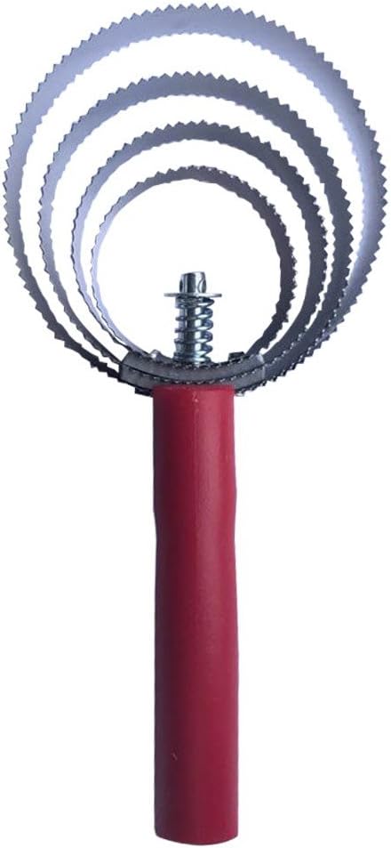 Horse Grooming 4 Loops Stainless Spiral Steel Reversible Curry Comb With Plastic Handle