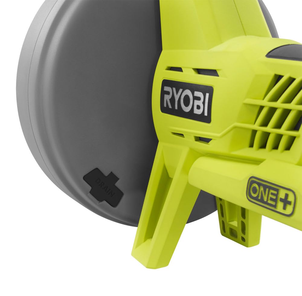 RYOBI - Déboucheur 18V ONE+ - Vitesse Max 600 tr/min, pour 11,5cm/sec - Câble 7,6m, Tête 16mm, Gâchette avec Interrupteur Bloquant et Inverseur de Rotation - Batterie et Chargeur non Inclus - R18DA-0