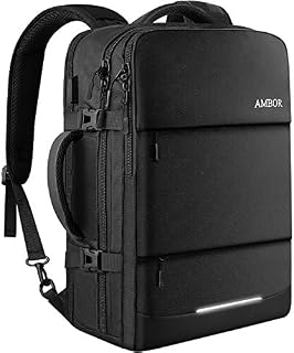 AMBOR 17.3inch Travel Laptop Backpack, 40L Flight Approved Carry-On Backpack for Men