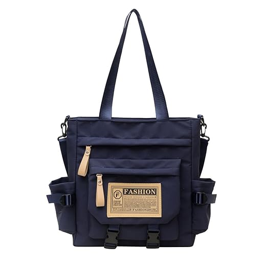 Bolsa feminina transversal grande capacidade nylon impermeável