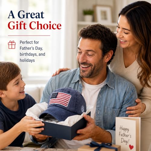Image of 2-Pack USA Flag Hats for Men Baseball American Flag Hats for Men USA Cap USA Tactical Washed for Women