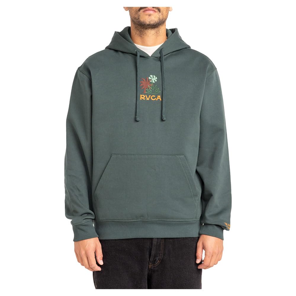 Rvca Men's Green Desert Cuts Hoodie Xl