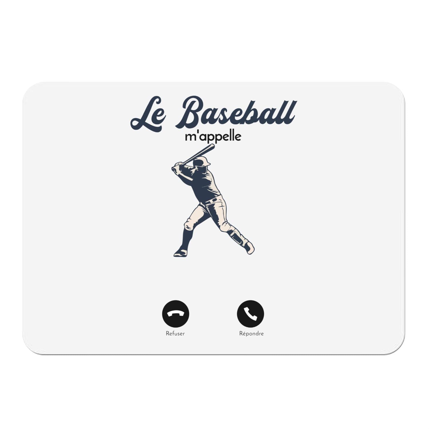 Sets de table en liège premium blanc napperon baseball grand format x4