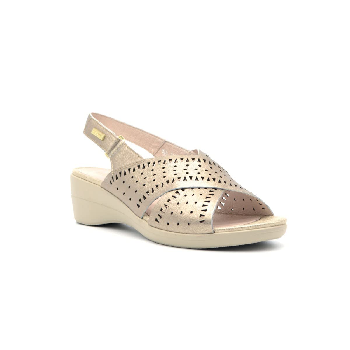 Stonefly Sandalo Donna 217464 in Pelle Metal Una Calzatura Adatta per Tutte Le Occasioni. Primavera-Estate 2022 EU 39