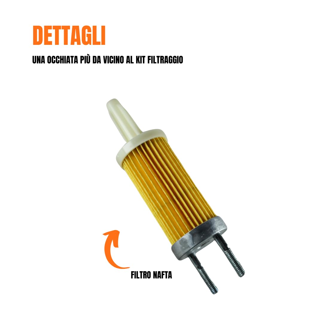 Kit Filtro Serbatoio Olio e Nafta per Motori Yanmar Kama Vulcan Zanetti E Vari Made In China L70 LA178