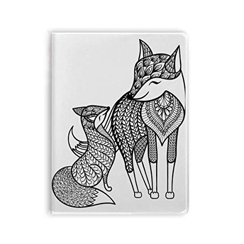 Carnet de notes Paint Fox Friend au bureau ou en voyage avec motif art déco chic et inspirant