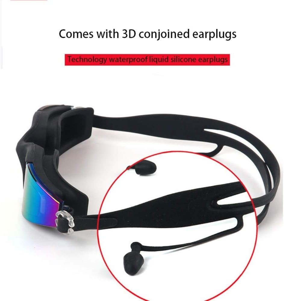 Swim Goggles,Adjustable Swimming Goggles,Anti-Fog UV Protection Swim Glasses for Unisex Adult Men Women Youth Kids Child