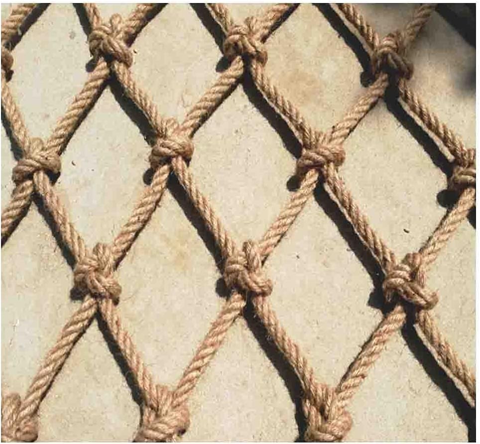 Climbing Rope Net Children's Stairs Balcony Safety Net Indoor and Outdoor Railing Safety Net Hanging Net Fence Net Cat Net(8mm,2x2m(6.56X6.56ft))