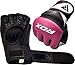 RDX Guantes MMA para Artes Marciales Entrenamiento, Maya Hide Cuero Grappling Guantillas,...