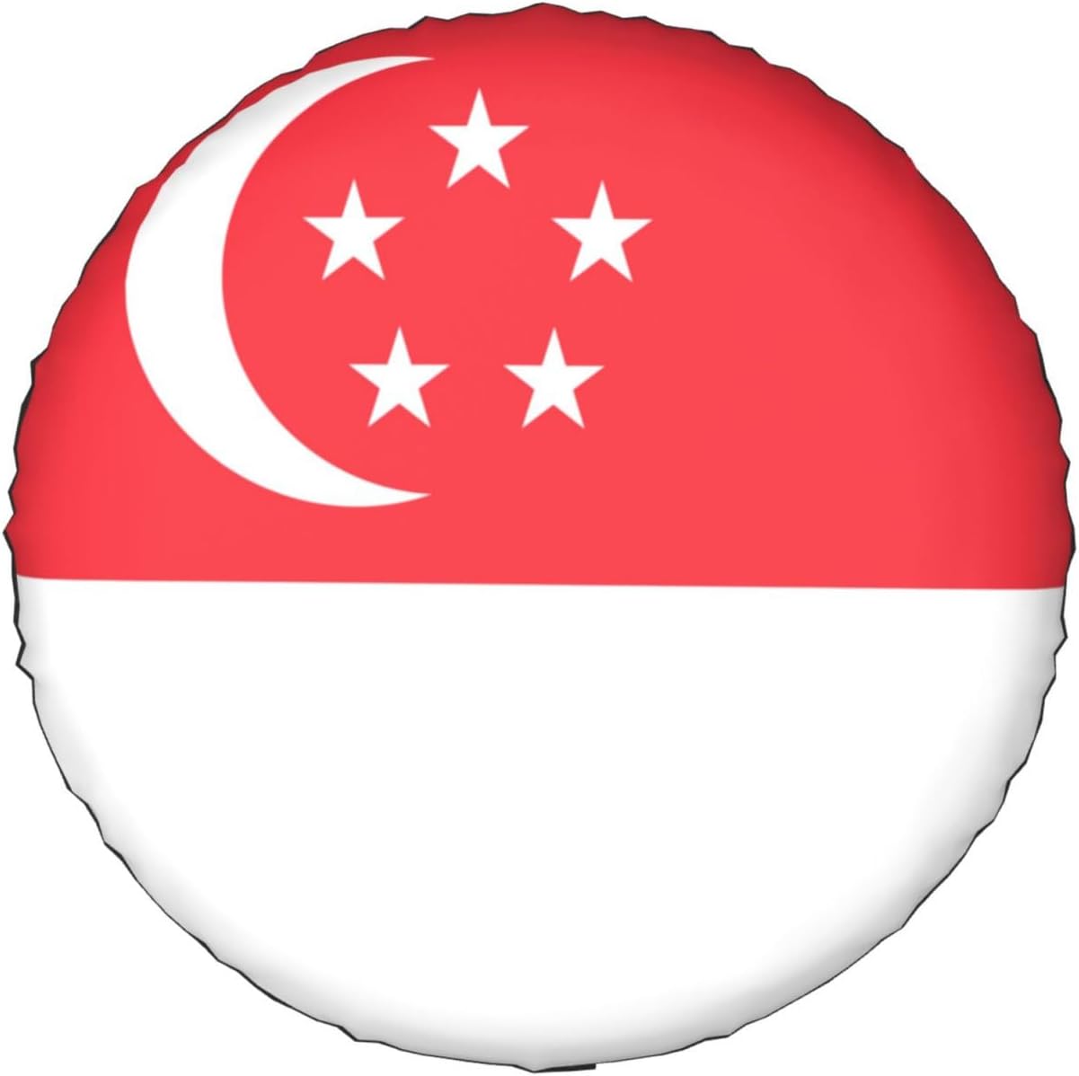 Singapore Flag Print Tire Cover Universal Spare Wheel for Trailer Rv SUV Truck Camper Travel Accessories