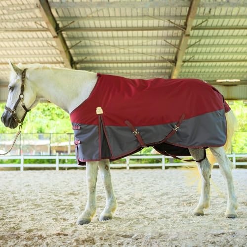 Image of BARN & STABLE 600Denier 3000mm /3000mvp Super Waterproof & Breathable Horse Blankets for Winter with 200g Fill