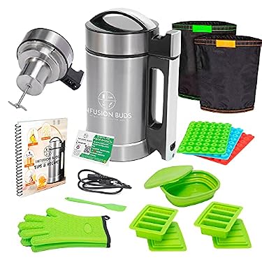 AMAZON - Infusion Buds Butter Infuser Machine- Herbal Butter Maker Machine | Herbal Butter & Oil Infuser Machine. Butter Machine | Includes Decarb Box and Tons of Accessories