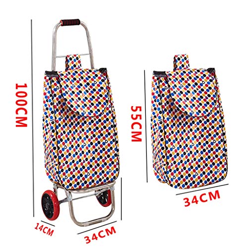 Einkaufstrolley Einkaufstrolley Faltbarer Einkaufskorb Faltbarer Einkaufskorb Faltbare Wäsche Zugwagen mit Rollen… – Bild 6