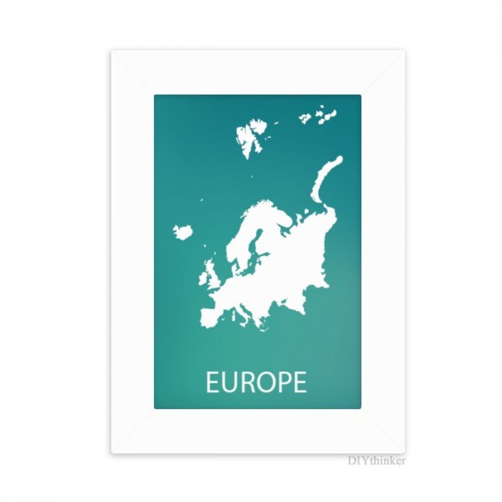 Silhouette Europe Carte Bureau Photo Frame Blanc 5x7 Pouces Peinture Art