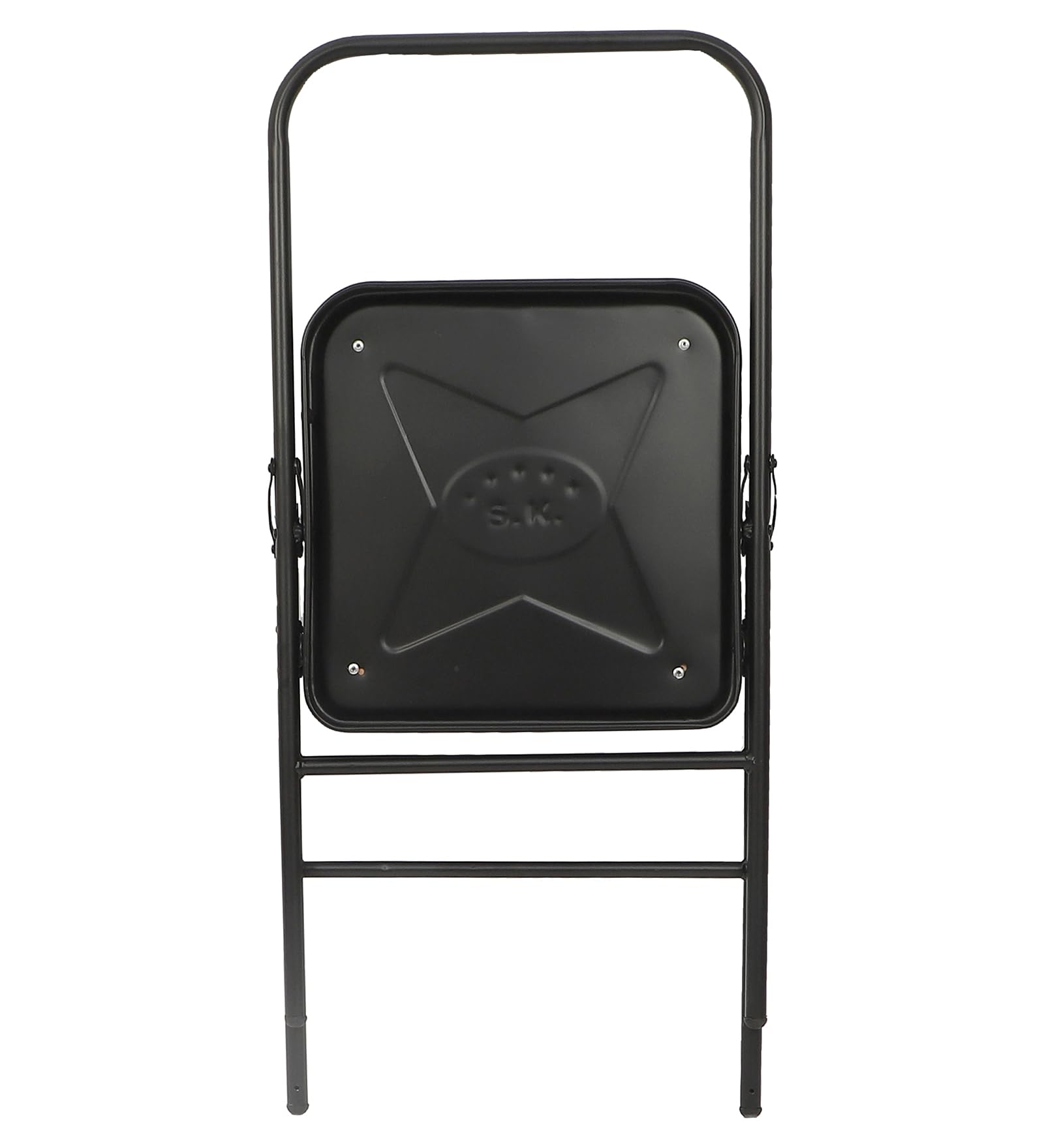 Grandwill Yoga Chair with Cushion Seat Carbon Steel Backless Folding Chair for Iyengar Yoga, Fitness & Meditation (Black) 4