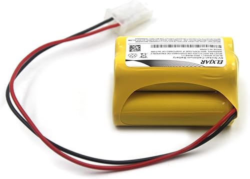 Miniatura 4 de elxjar Paquete de 5 baterías de repuesto de Ni-CD de 6 V 1000 mAh para Aritech 10050205 Lithonia ENB-06006 ENB06006 Prescolite Señal de salida Luz