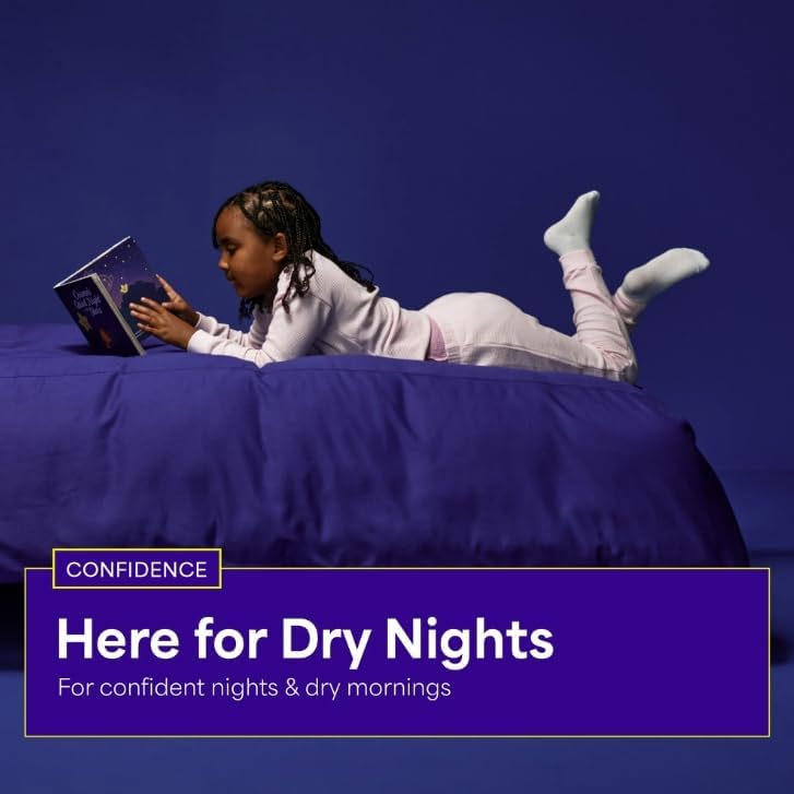 Rascals + Friends Night Pants, Absorbent Girls Nighttime Bedwetting Underwear, (M/L, 34, Count)