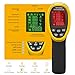 Pyrometer, Industrial Laser Thermometer Gun-58℉~1472℉ High Temp Infrared Thermometer, Non-Contact Thermometer w/Humidity, Ambient Temperature & Dew Point, Temp Alarm【NOT for Human】