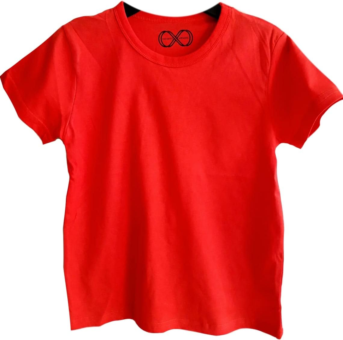 GenericInfinity Apparels Regular Fit Cotton Round Neck with Half Sleeves T-Shirt for Boy's