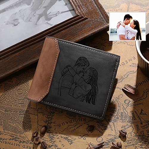 Personalized Photo Wallets for Men with Custom Engraving - Unique Gifts for Boyfriend, Fathers, and Son (style 1)2