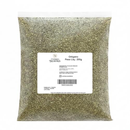 Cozinhas Brasileiras Orégano desidratado 80g e 500g (200g)
