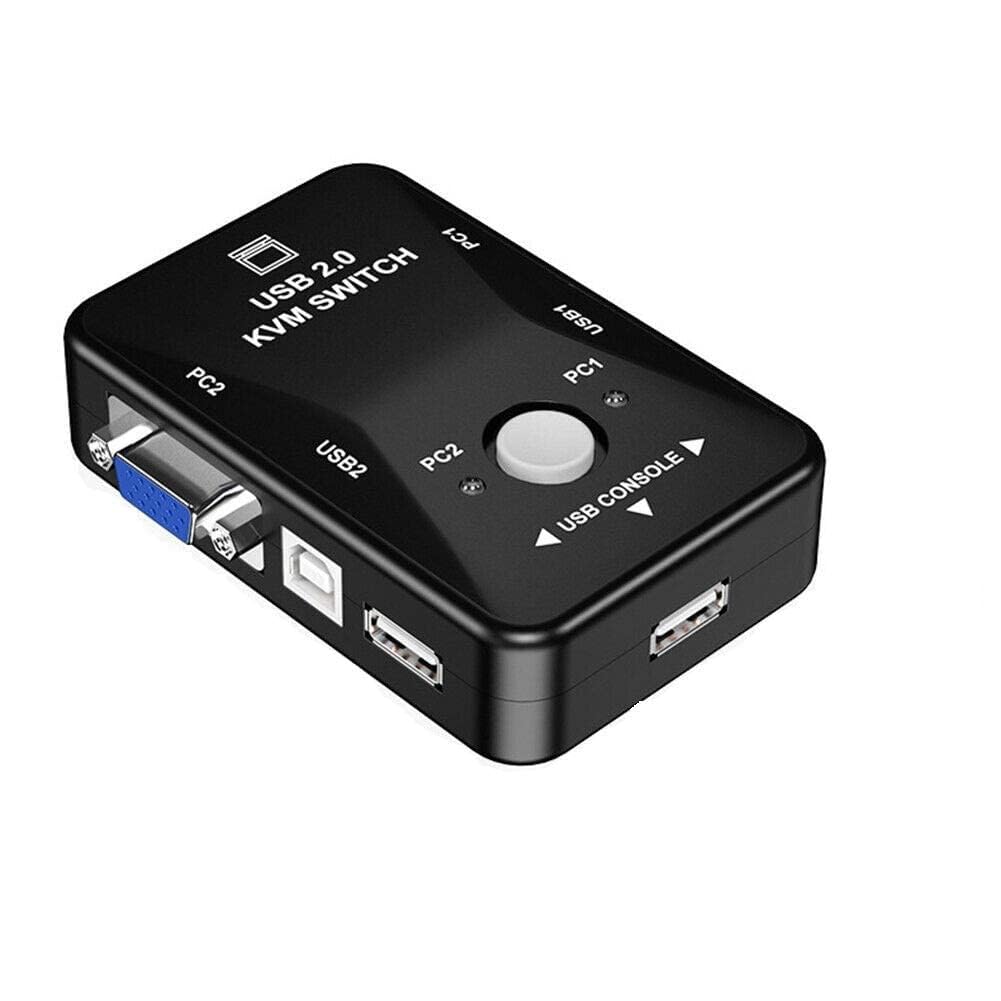 RyzCare 2 Port KVM USB Switch 2.0 KVM Swi.tch Box to Control up to 2 Computers 2 in 1 Out Switch USB Keyboard Mouse Sharing Device for Computer, PC, Laptop, Desktop, Monitor, Printer, Sharing Video-picture-22