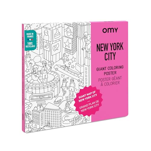 Omy Giant Coloring Poster – New York City - Map