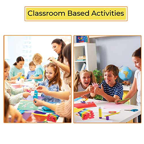 Apremont 200 Pcs Assorted Colored Wooden Craft Sticks, Rainbow Popsicle Stick, Arts And Crafts, Best For Diy Games Making, Building Designs Or Kids Education, 4.5 Inch Long #TOP4