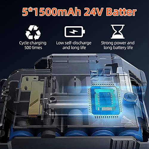 Mini Chainsaw Cordless, 6 Inch 4 Inch Small Chainsaw One-Hand Use Electric Chain Saw With 2X24V Rechargeable Battery, Portable Handheld Chainsaw Battery Powered For Wood Cutting Tree Trimming(Orange) #TOP2