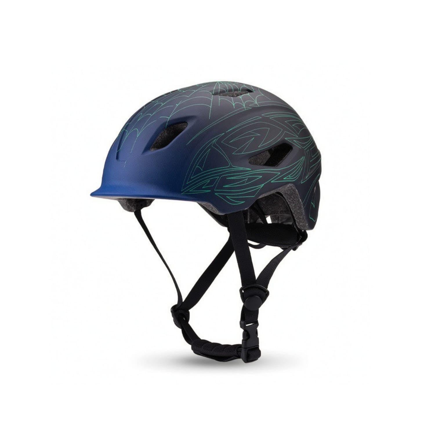 Adjustable Helmet with Brim Ventilated Helmet with Mesh Lightweight Multi-Sport for Kids, Toddlers, Cycling, Skating, Blue Black-image-21