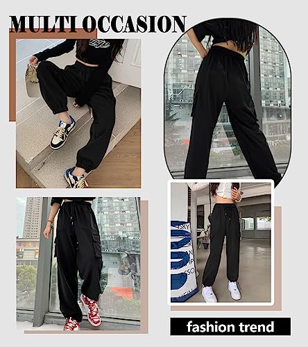 K-CHEONY-Cargo-Pants-for-Women-High-Waisted-Sweatpants-Loose-Comfy-Casual-Pants-with-Pockets-Drawstring-Ankle-Cuffs