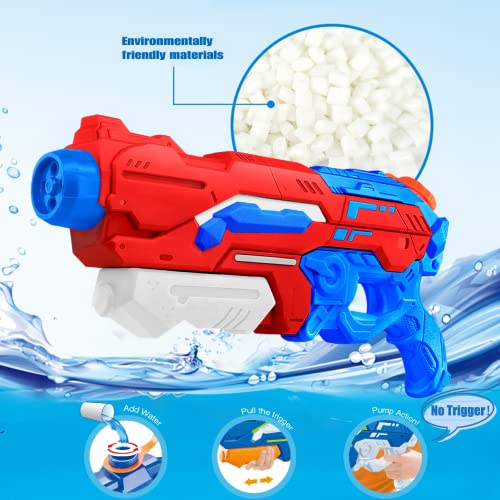 Wasserpistole 1200ml Mit Großer Reichweite Wasserspritzpistole Wasserspritzpistolen 10-11 Meter Water Gun Garten für Kinder und Erwachsene.