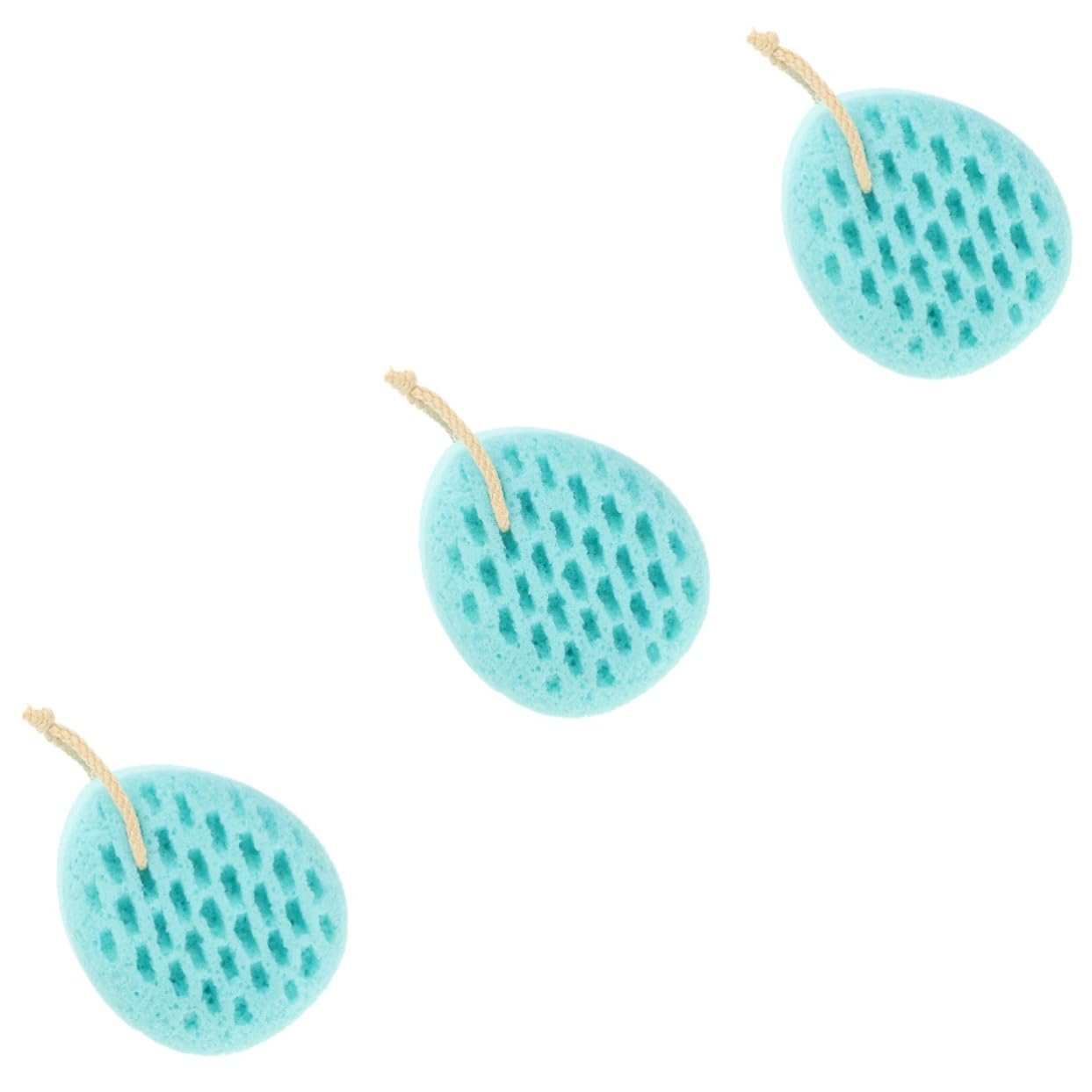 Housoutil 3 Piezas Bola De Baño Esponja Exfoliante De Baño Ducha Uso Esponja Puf Exfoliante Malla Para Depurador De Cuerpo Esponjas De Baño Para Ducha Lufa Puff Suave Perder Dacrón