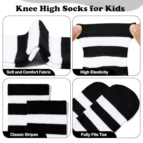 Zando Kids Soccer Socks Knee High Socks for Boys Girls Baseball Socks Breathable Kids Youth Boys Long Tube Socks3