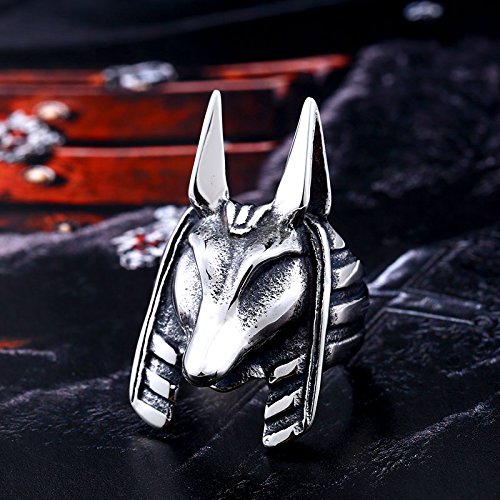 Image of Genuine Stainless Steel Ring for Men Fashion Punk Rock 3D Animal Rings