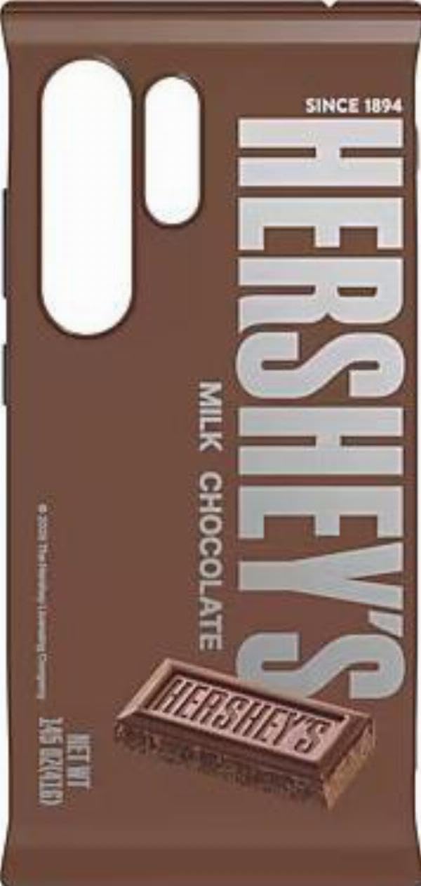 Designed for Samsung SBS Hershey's Milk Chocolate Snack Case for Galaxy S25 Ultra, Iconic Chocolate Bar Design, Bumper Case, Brown