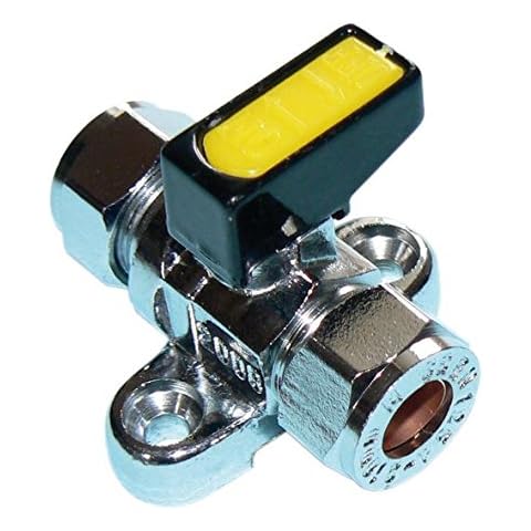 Metrogas 8mm Mini Lever Gas Ball Valve with Backplate Cover