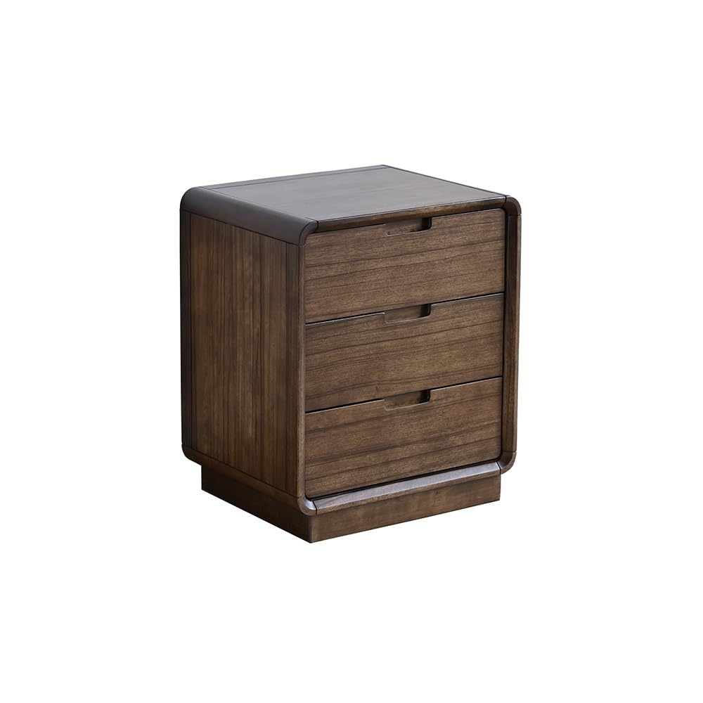 BHGFYXBS Side Tables Bedroom 50X40X60Cm Walnut Bedside Storage Cabinet, Bedroom Table, Simple Modern Wooden Furniture Bedside Tables