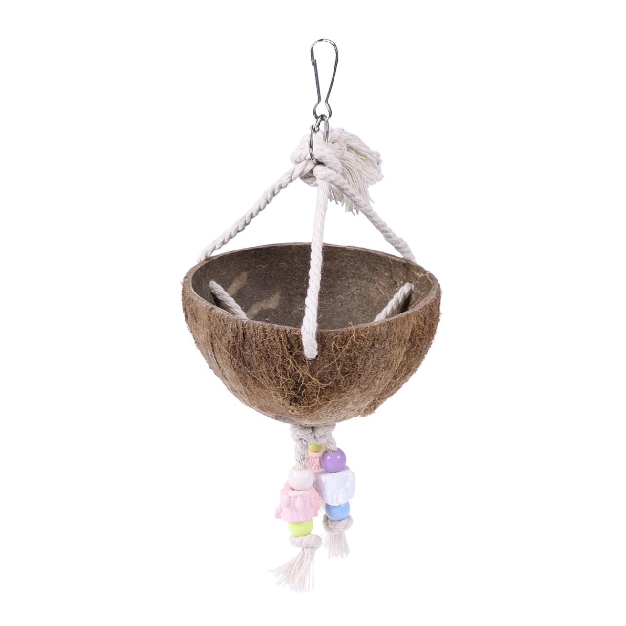 BESPORTBLE 3 Pièces balançoire Perroquet Porte-os de seiche la balançoire Jouer Petit Jouets balançoires nid de Perroquet Jouet en Bois Longue Fournitures pour Oiseaux Bambou