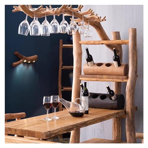 Soporte de vino de madera para countertop miniatura 6