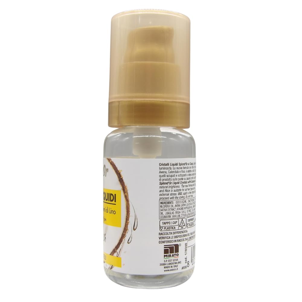 Cristalli Liquidi Ristrutturante ed Illuminante con Semi di Lino e Olio di  Cocco 50 ml - 2 confezioni : Amazon.it: Bellezza