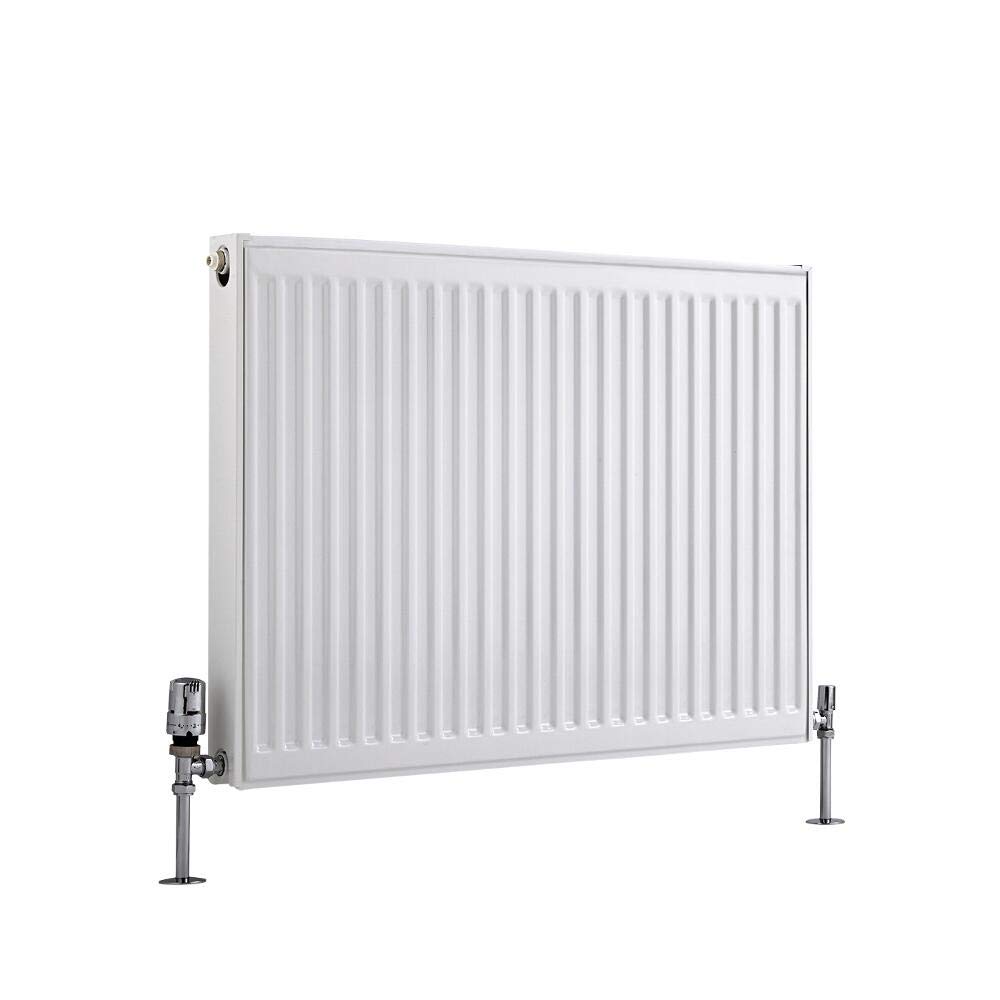 Milano Compact - White Type 21 Horizontal Double Panel Plus Convector ...