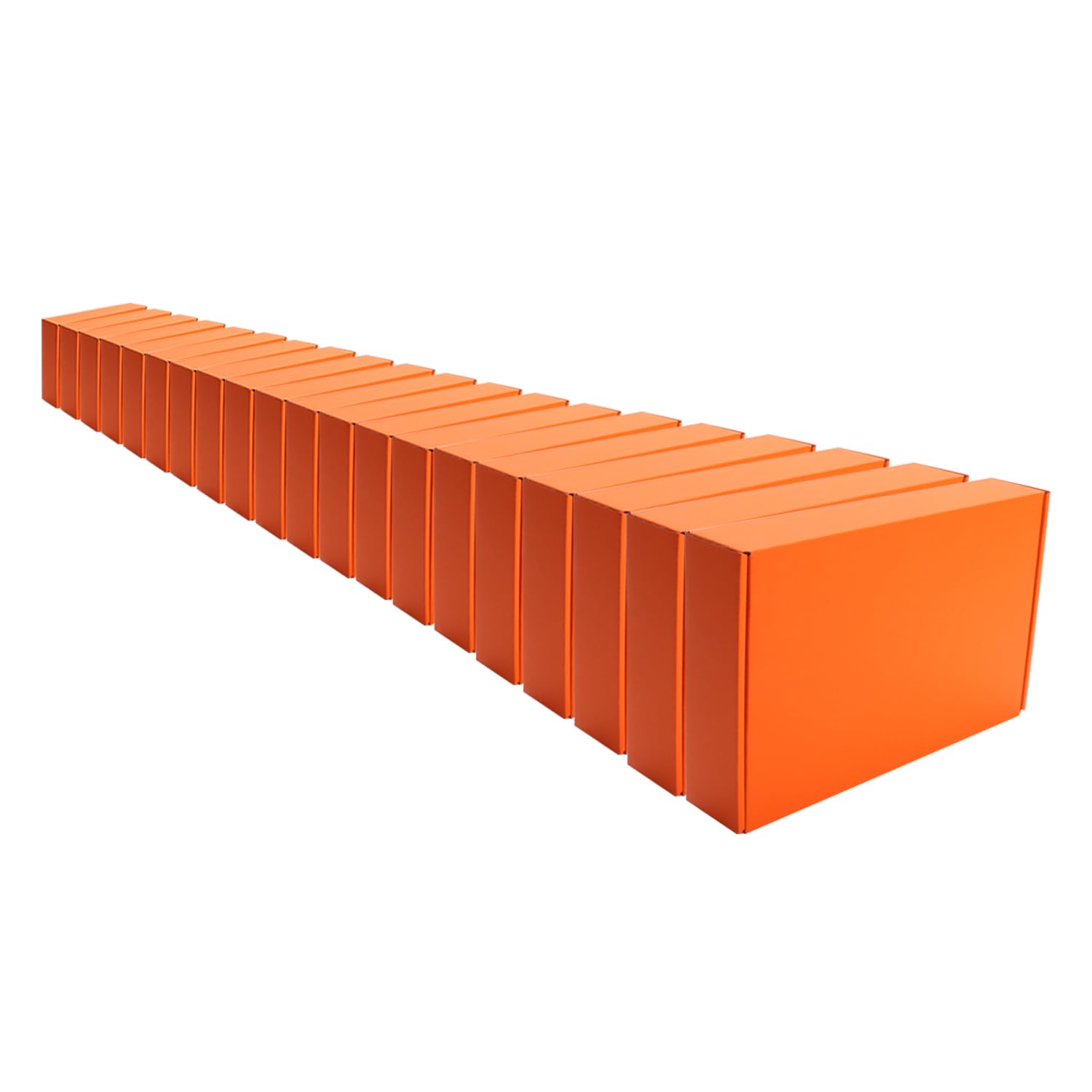 Orange Shipping Packaging MEIANJU L8xW5.5xH1.5 inch Hard Corrugated Cardboard Shipping Boxs Gift Wrap Box for Bridesmaid,Anniversary